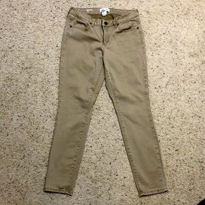 Khaki skinny jeans size 10